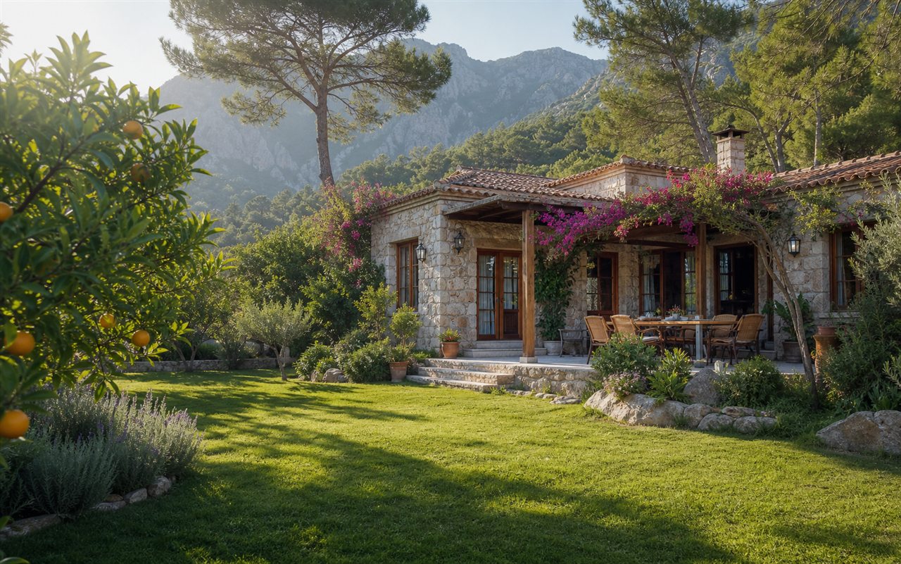 Doğa & Bahçe villa teması