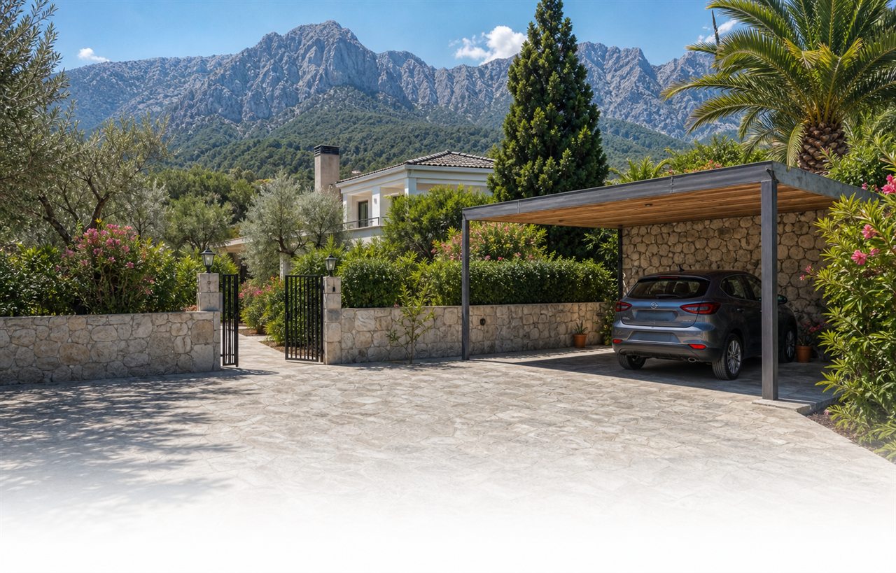 Otoparklı Konaklama villa teması