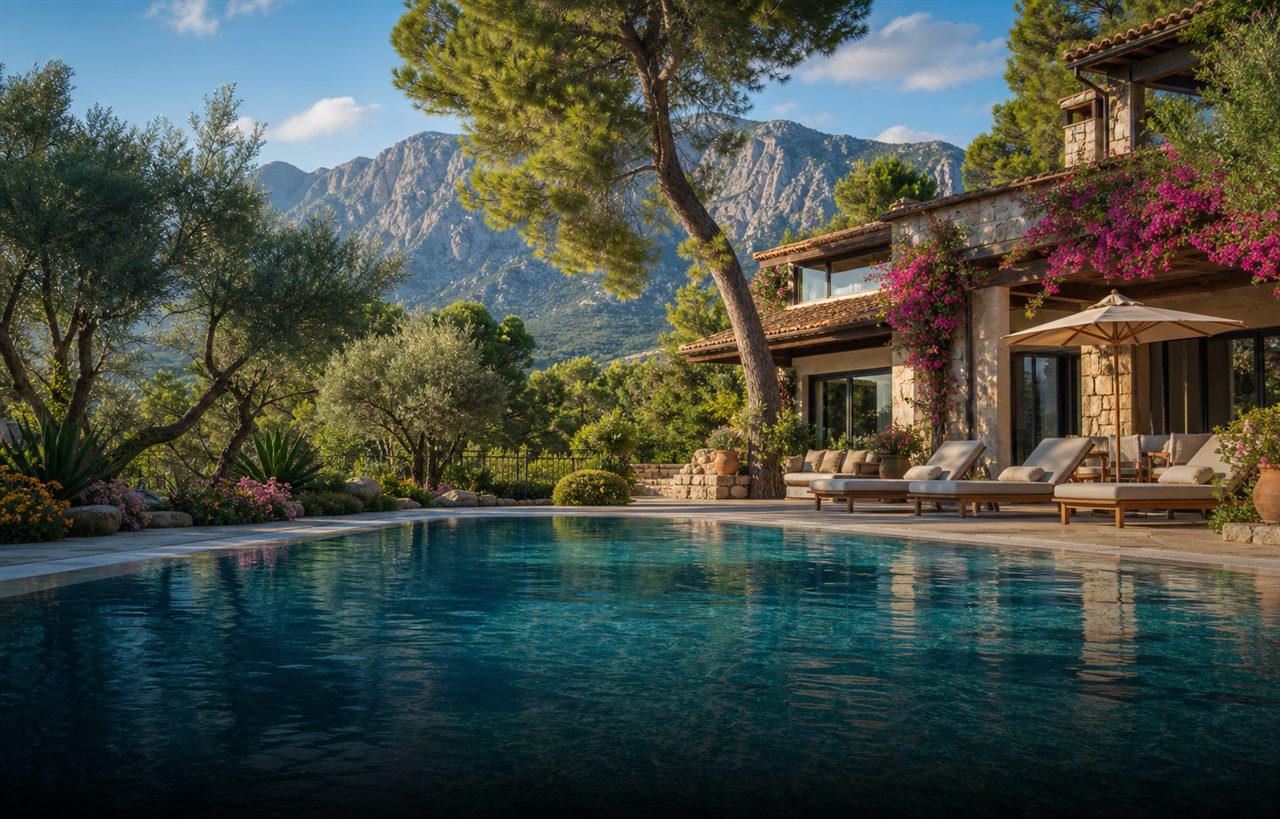 Özel Havuzlu villa teması