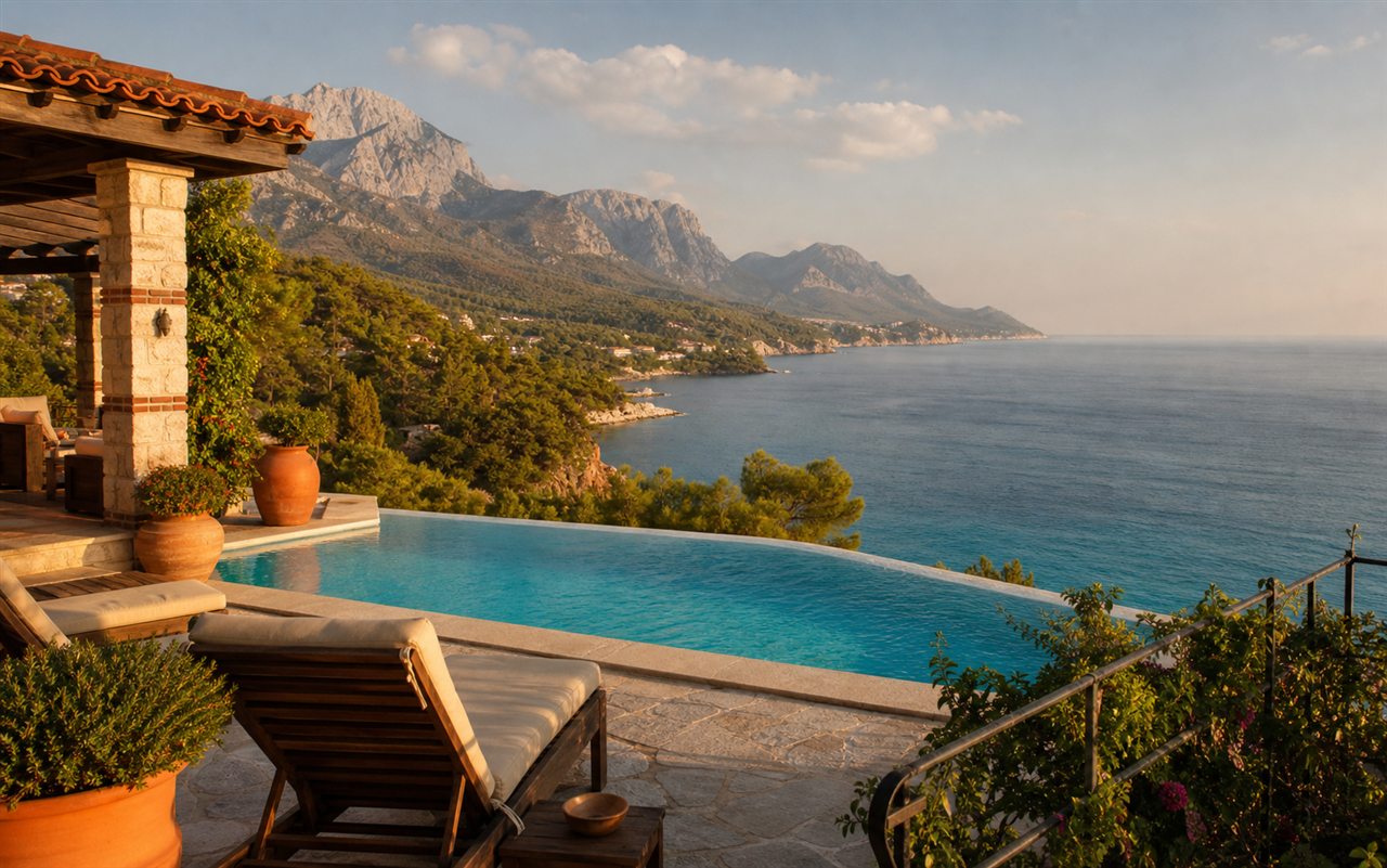 Deniz Manzaralı villa teması